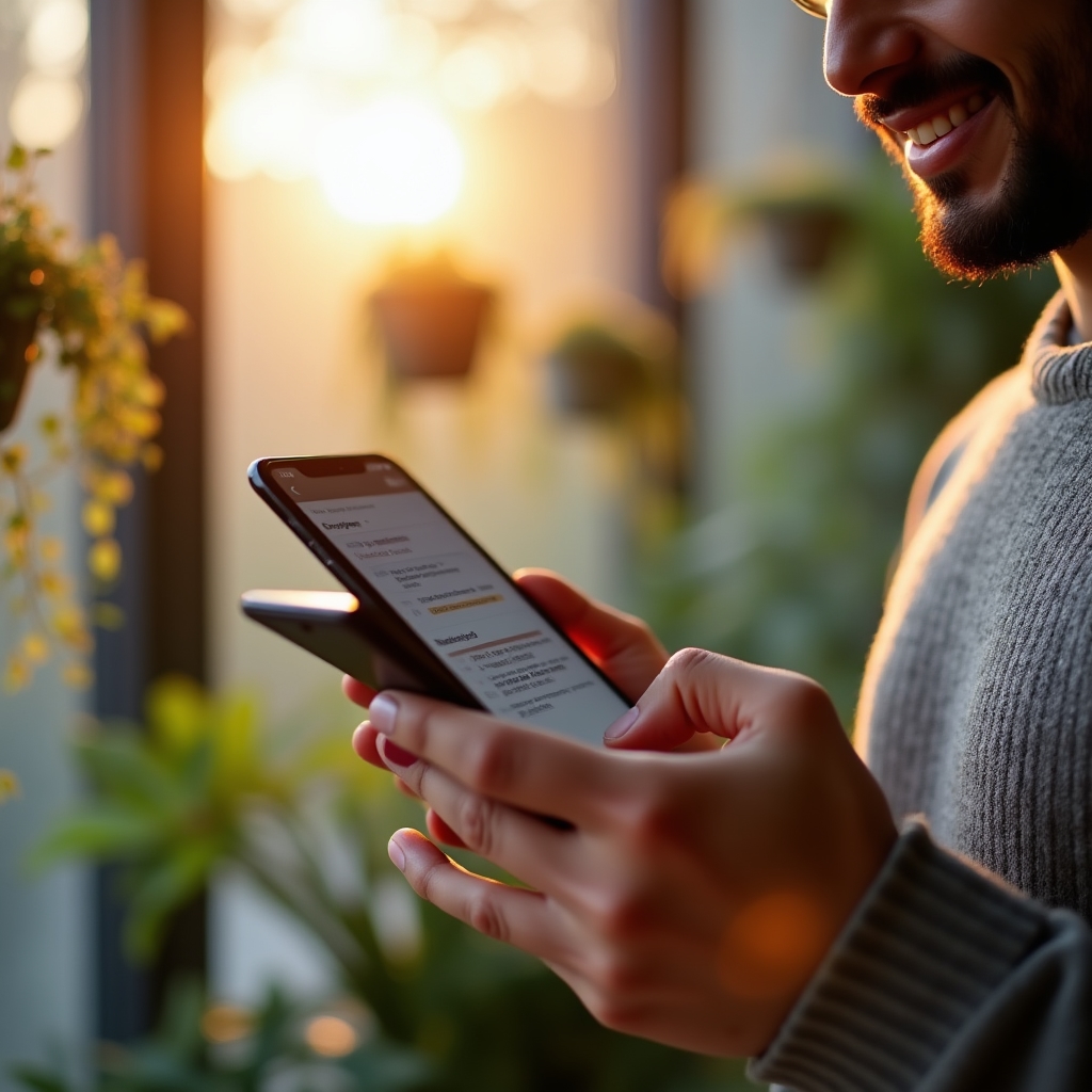 Calendar app on a phone screen showing an upcoming automated appointment reminder